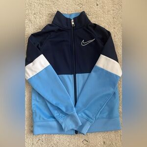 Boys Nike Navy and Light Blue Zip-Up